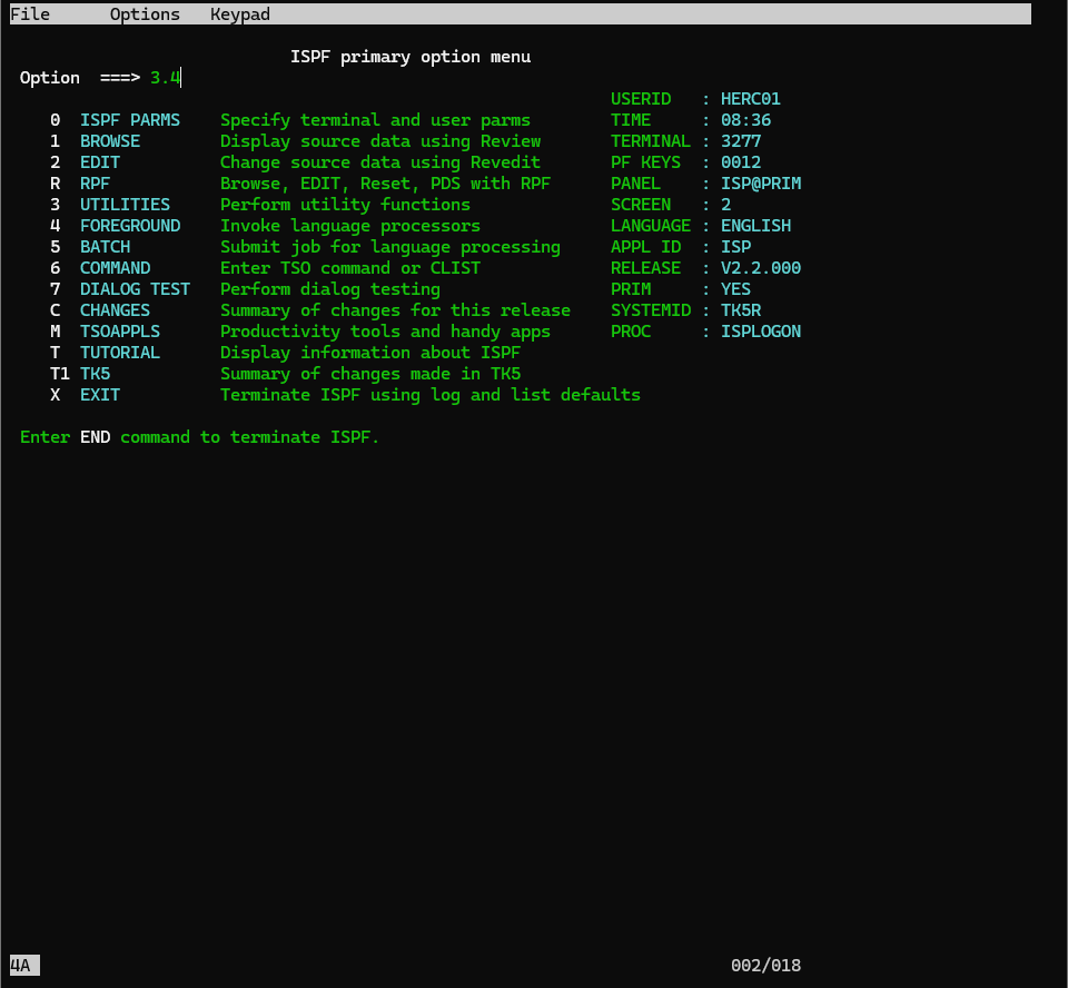 3.4を入力し、Enter
